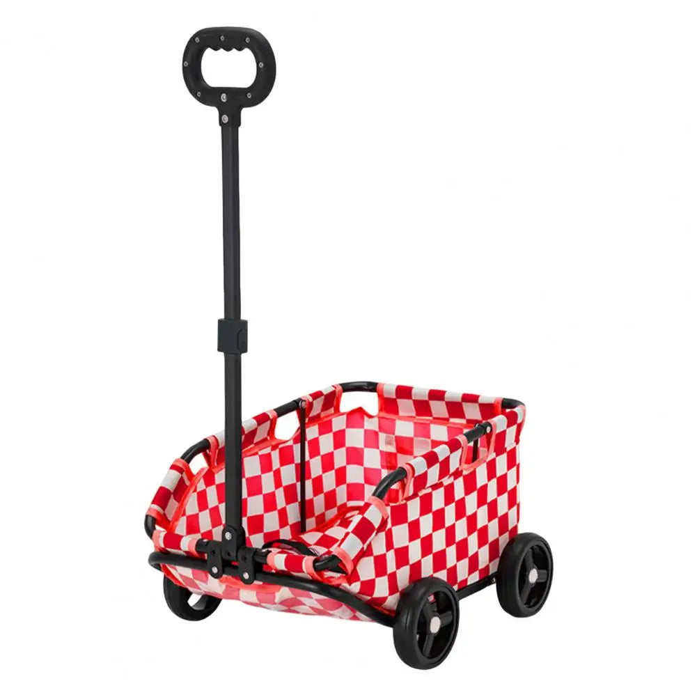 Safe Hair-Free Pet Carrier Pet Stroller for Small Dogs Cats 4 Wheels Folding Cart for Travelling Shopping Walking Pet Stroller