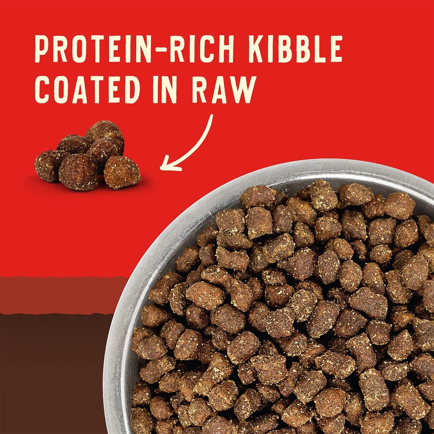 Wild Red Dry Dog Food Raw Coated High Protein Grain & Legume Free Red Meat Recipe, 1 Lb. Bag