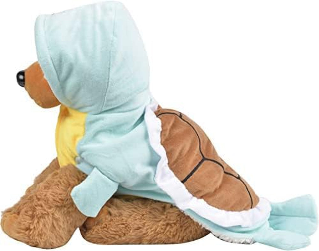 Dog Cat Halloween Costumes - Pet Turtle Cosplay Clothes, Adorable Flannel Tortoise Puppy Pajama Outfit, Soft Velvet Christmas Doggie Hoodies, Funny Fleece Sweater for Small Medium Large Dogs, Small