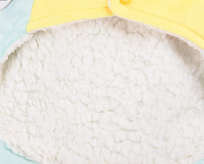 Dog Cat Halloween Costumes - Pet Turtle Cosplay Clothes, Adorable Flannel Tortoise Puppy Pajama Outfit, Soft Velvet Christmas Doggie Hoodies, Funny Fleece Sweater for Small Medium Large Dogs, Small