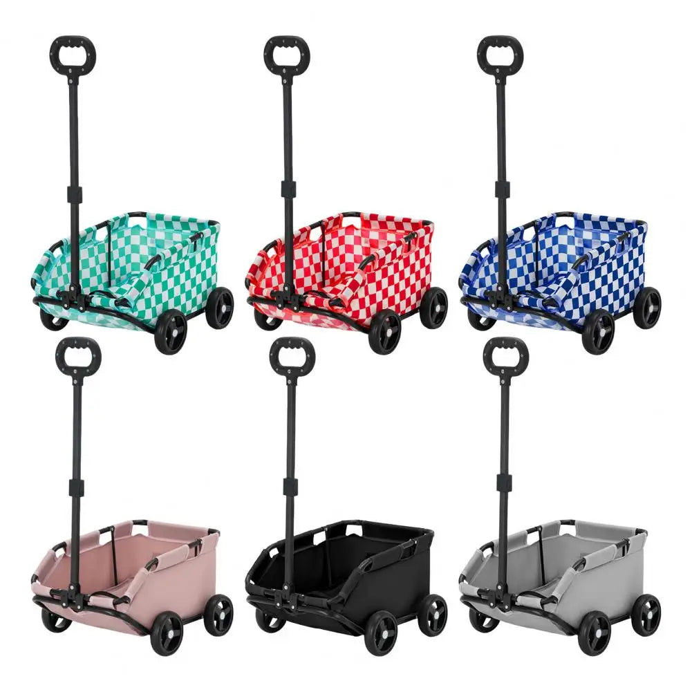 Safe Hair-Free Pet Carrier Pet Stroller for Small Dogs Cats 4 Wheels Folding Cart for Travelling Shopping Walking Pet Stroller