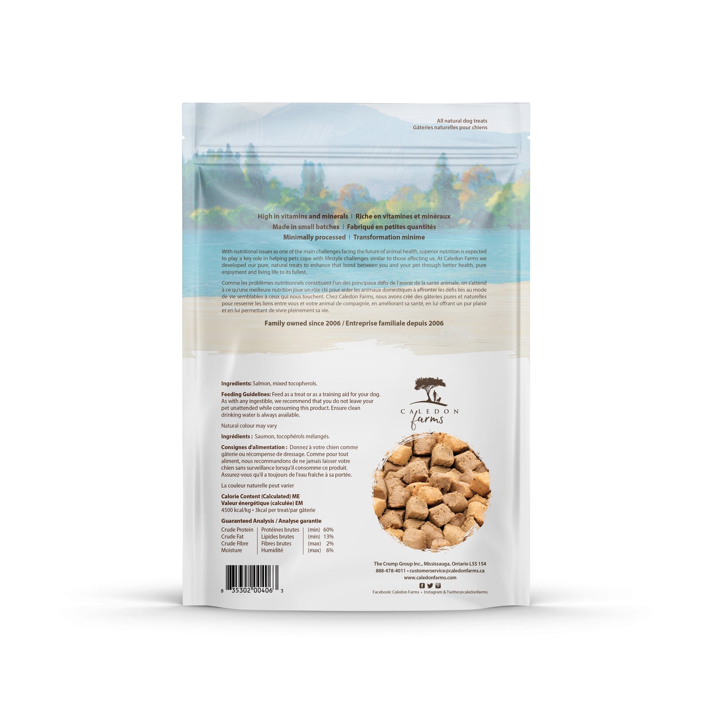 Salmon Bites Dog Food Topper, 3.2 Oz Bag