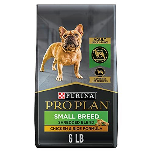 Purina Pro Plan Small Breed Dog Food with Probiotics for Dogs, Shredded Blend