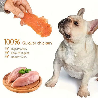 100G/500G(3.53Oz/1.1Lb )Chicken for Dogs, Chicken Dog Treats for Small Dogs, Medium Pets and Large Breeds, Natural Dog Treats