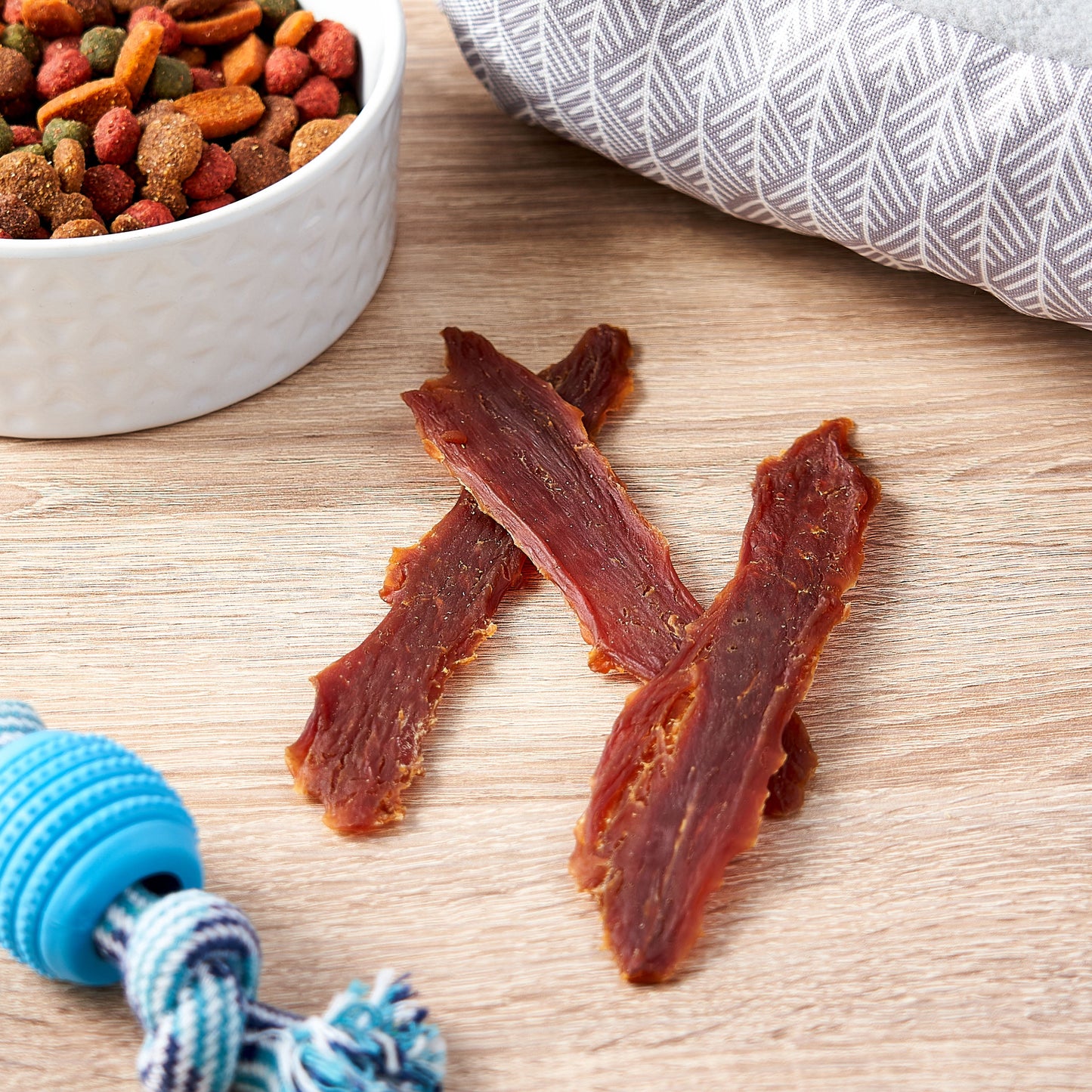 (2 Pack)  Duck Flavor Premium Dry Jerky Treats for All Dogs, 32 Oz