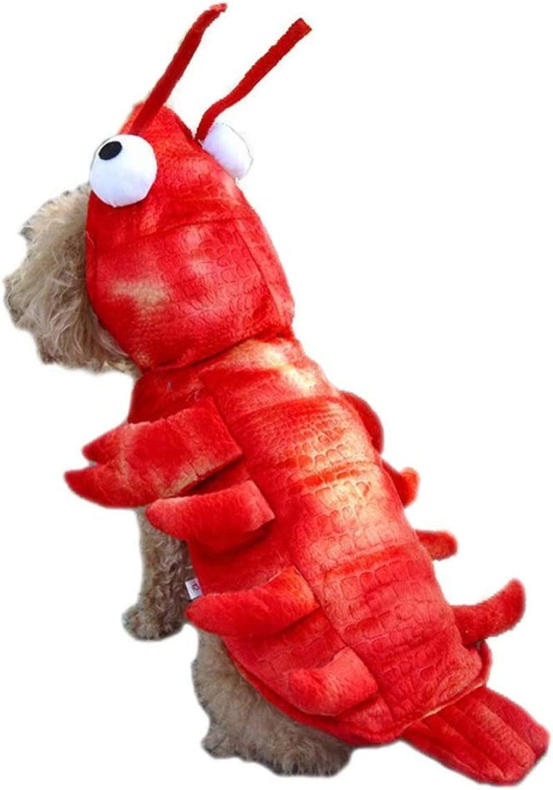 Lobster Dog Costume Halloween Dog Costumes, Halloween Costumes for Small Medium Large Dogs Lobster Pet Halloween Cat Apparel Dogs Cosplay Clothes for Christmas Special Events Photo Prop