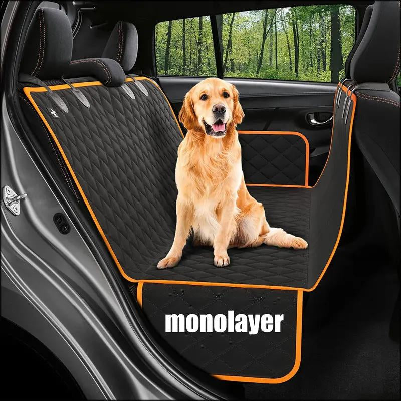 Orange Single-Layer Hard Board Rear Seat Pet Travel Car Pet Mat Pet Car Bed