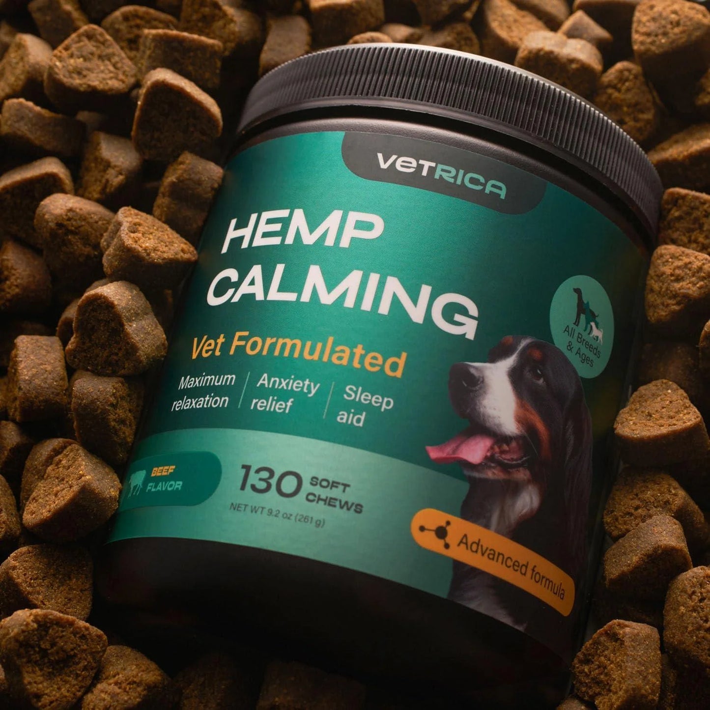 Calming Chews for Dogs Hemp Calming Chews for Dog Anxiety Relief Dog Calming Treats Anxiety Relief Dog Calming Treats for Stress Separation Storms & Anxiety Relief with Hemp Seed Oil