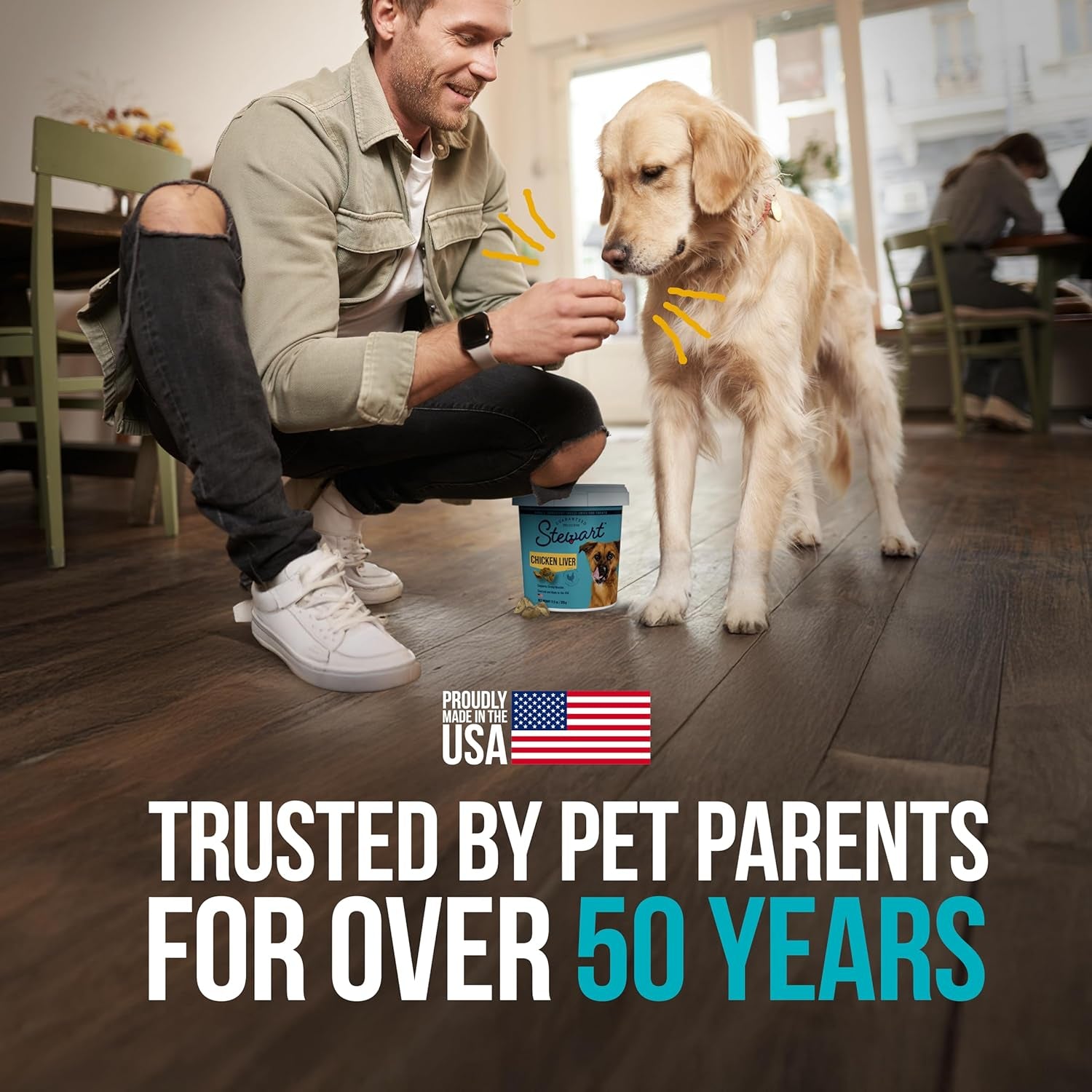 Single Ingredient Freeze Dried Raw Dog Treats, Chicken Liver, 1.5 Ounce, Approx. 25 Pieces per Resealable Tub, Training Treats or Meal Topper, High Protein, Grain Free, Gluten Free