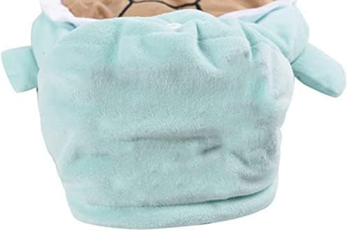 Dog Cat Halloween Costumes - Pet Turtle Cosplay Clothes, Adorable Flannel Tortoise Puppy Pajama Outfit, Soft Velvet Christmas Doggie Hoodies, Funny Fleece Sweater for Small Medium Large Dogs, Small