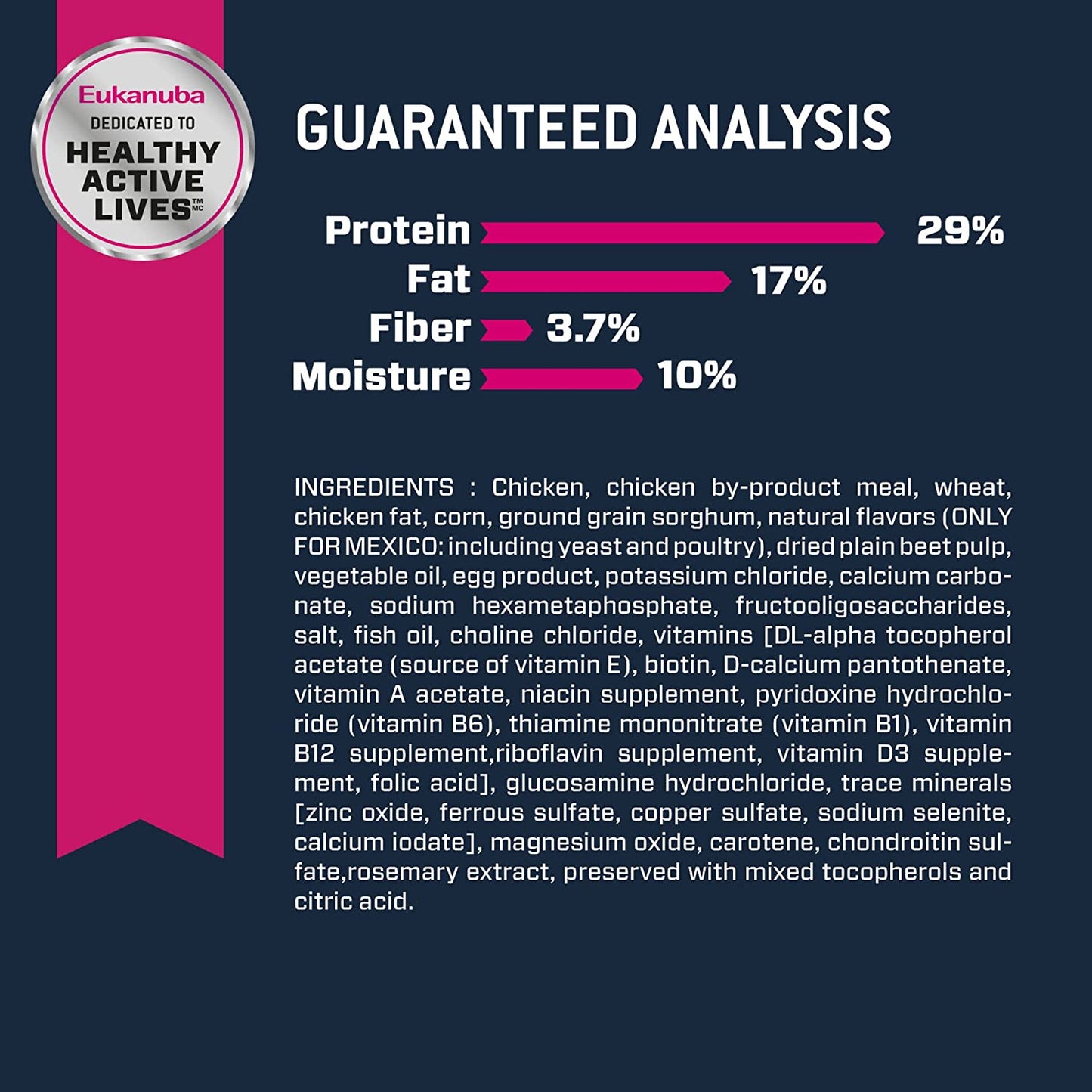 Eukanuba Senior Small Breed Dry Dog Food, 15 Lb