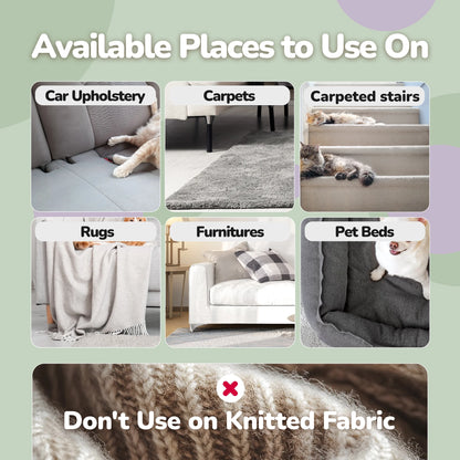 Xtra Max Pet Hair Remover Kit - Cleaning Tool for Pet Hair Removal, Blue, 2-Pack Carpet Rake Scraper