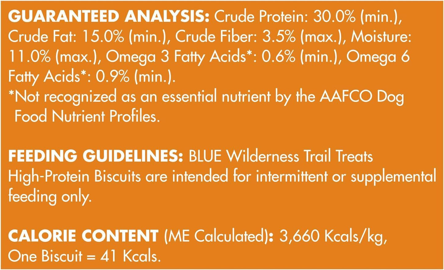 Blue Buffalo Wilderness Trail Treats High Protein Grain Free Crunchy Dog Treats