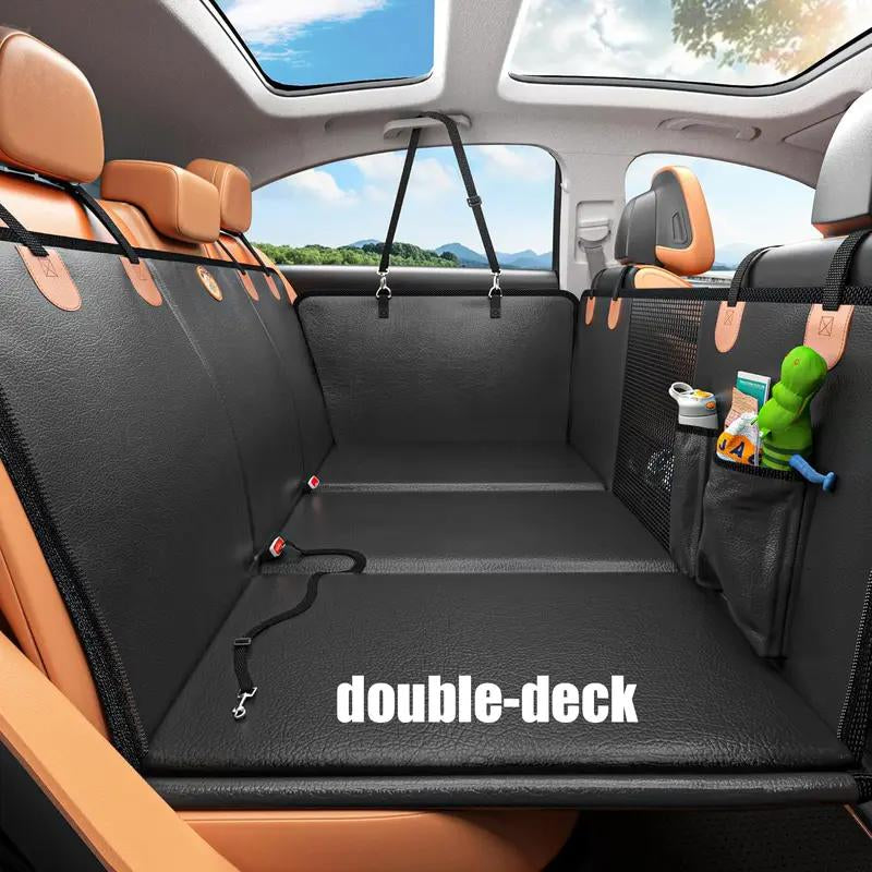 Orange Single-Layer Hard Board Rear Seat Pet Travel Car Pet Mat Pet Car Bed