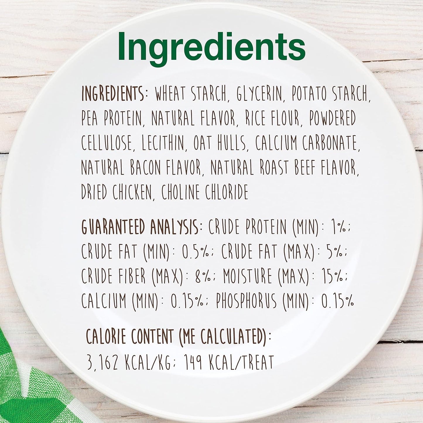 Healthy Edibles Natural Dog Chews Long Lasting Bacon Flavor Treats for Dogs, Small/Regular (3 Count)